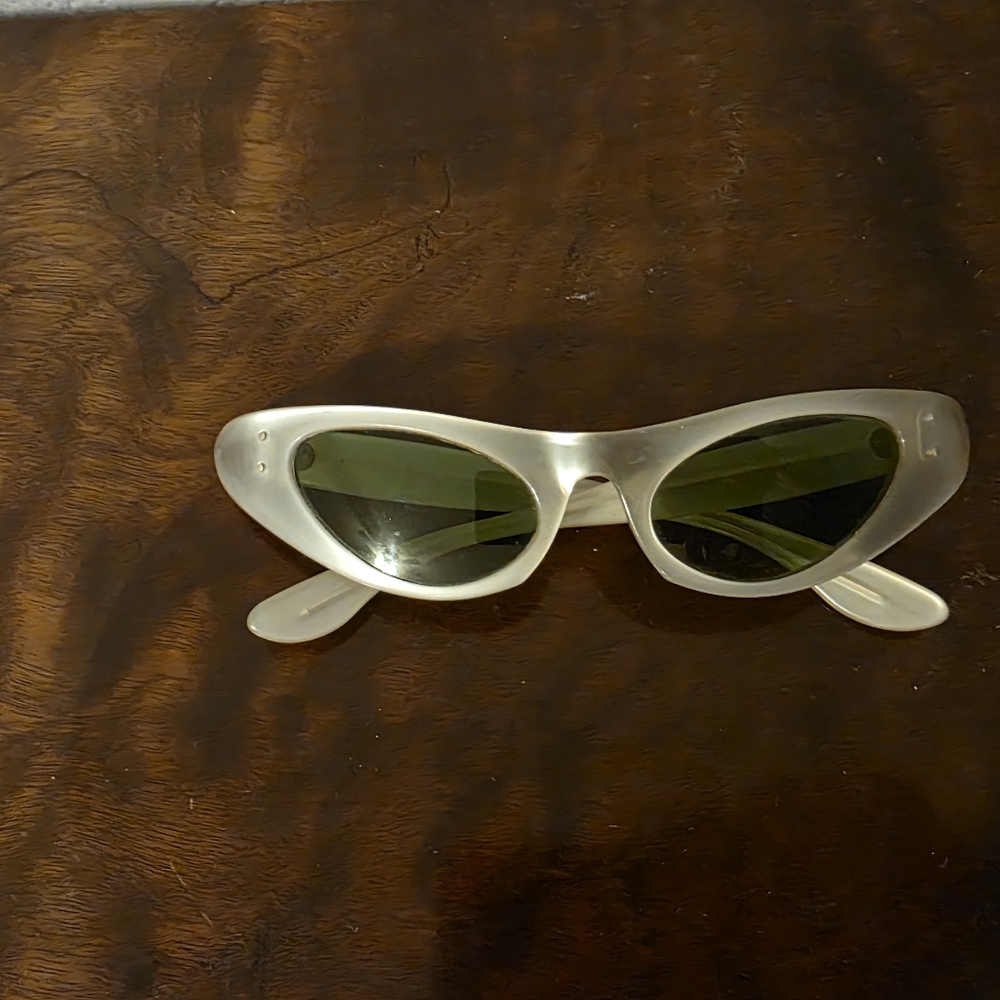 Ray-Ban Vintage White Cat-Eye Sunglasses